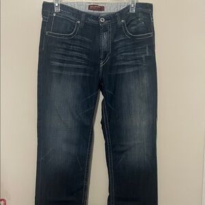 Men's Big  Star Dark Blue Jeans 36R x 32. Loose fit.